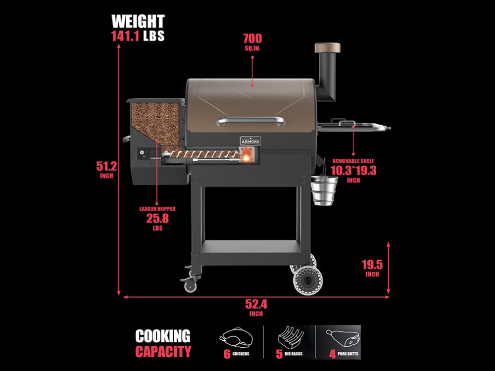 BBQ ASMOKE AS660 - Imagen 2