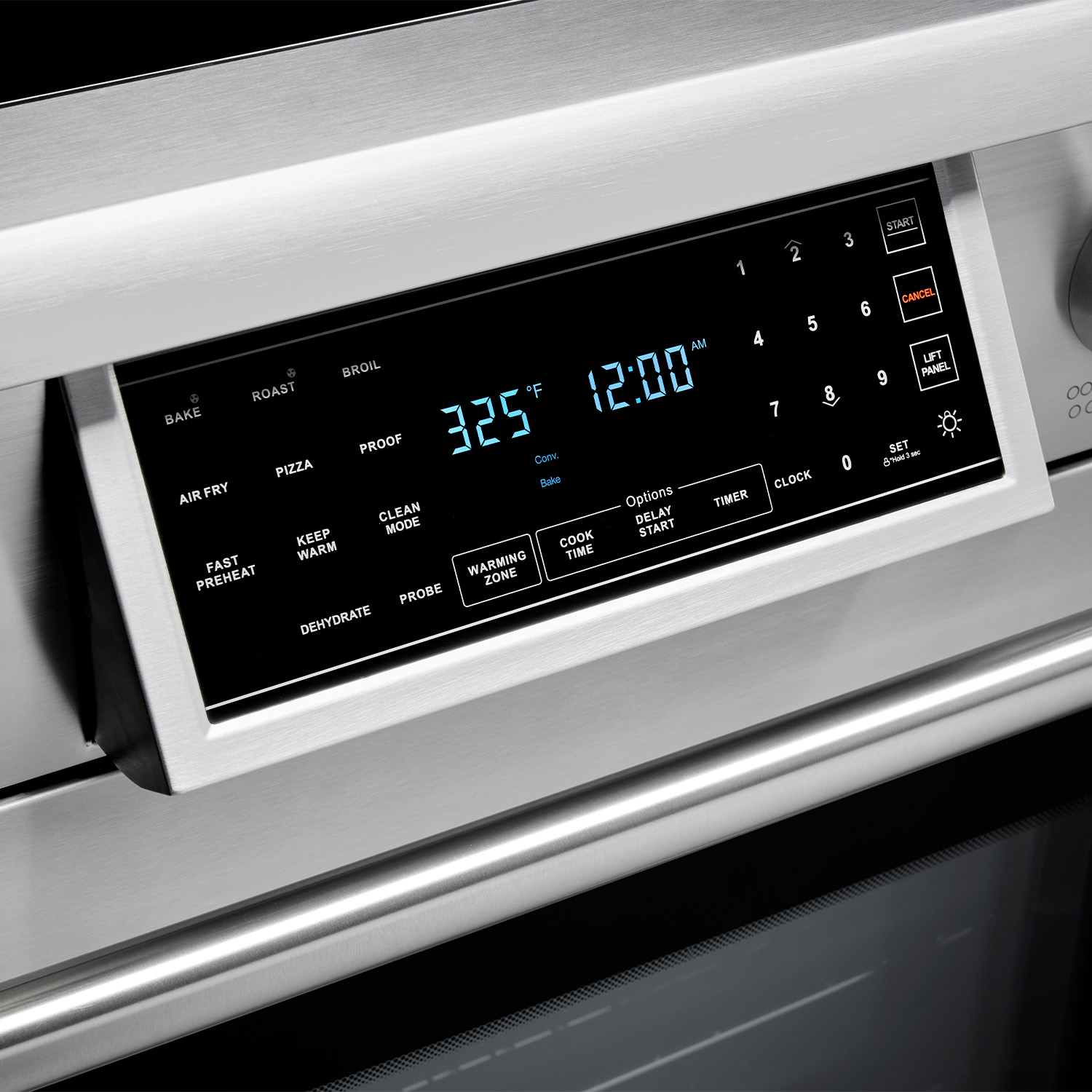 Estufa eléctrica profesional de 36 pulgadas con panel reclinable. - Imagen 5